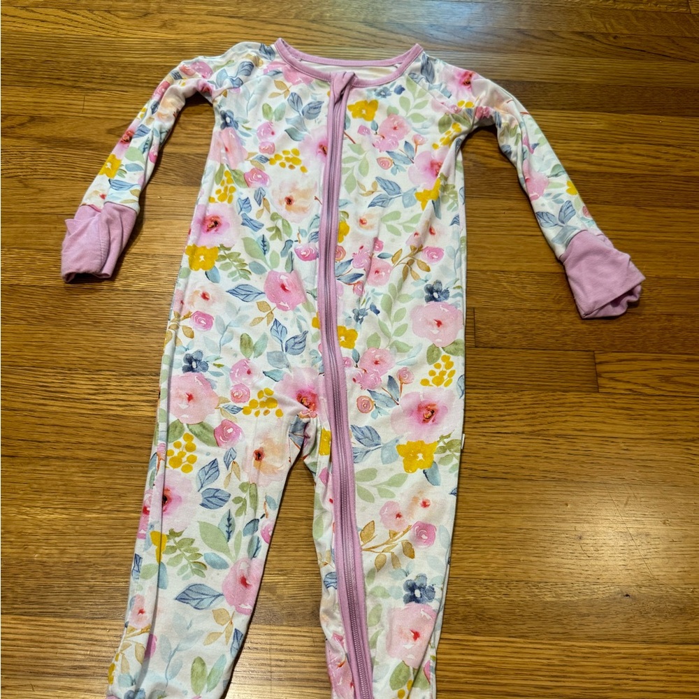 Little Sleepies zippy Bella Blooms retired print